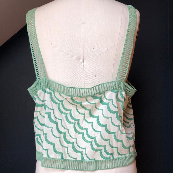 Anthropologie PRINTED TANK WITH TRIM - Picture 3 of 3